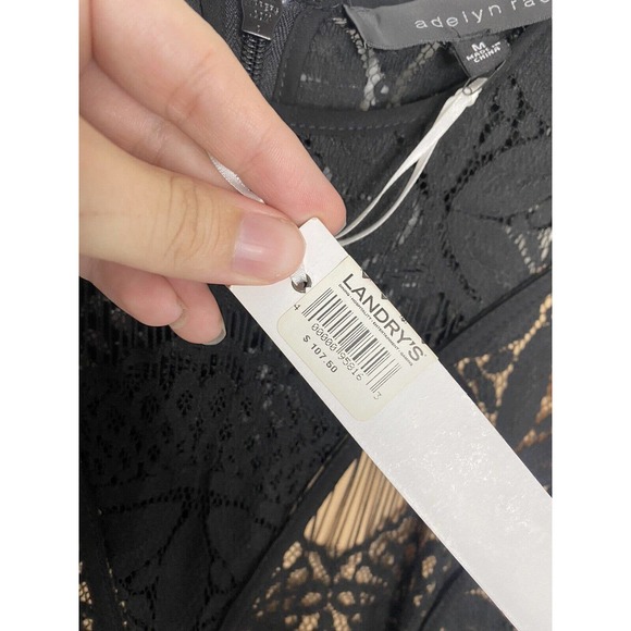 Adelyn Rae Lace Sheath Dress SZ M Cocktail High Low Anthropologie Romantic Love - Picture 4 of 6